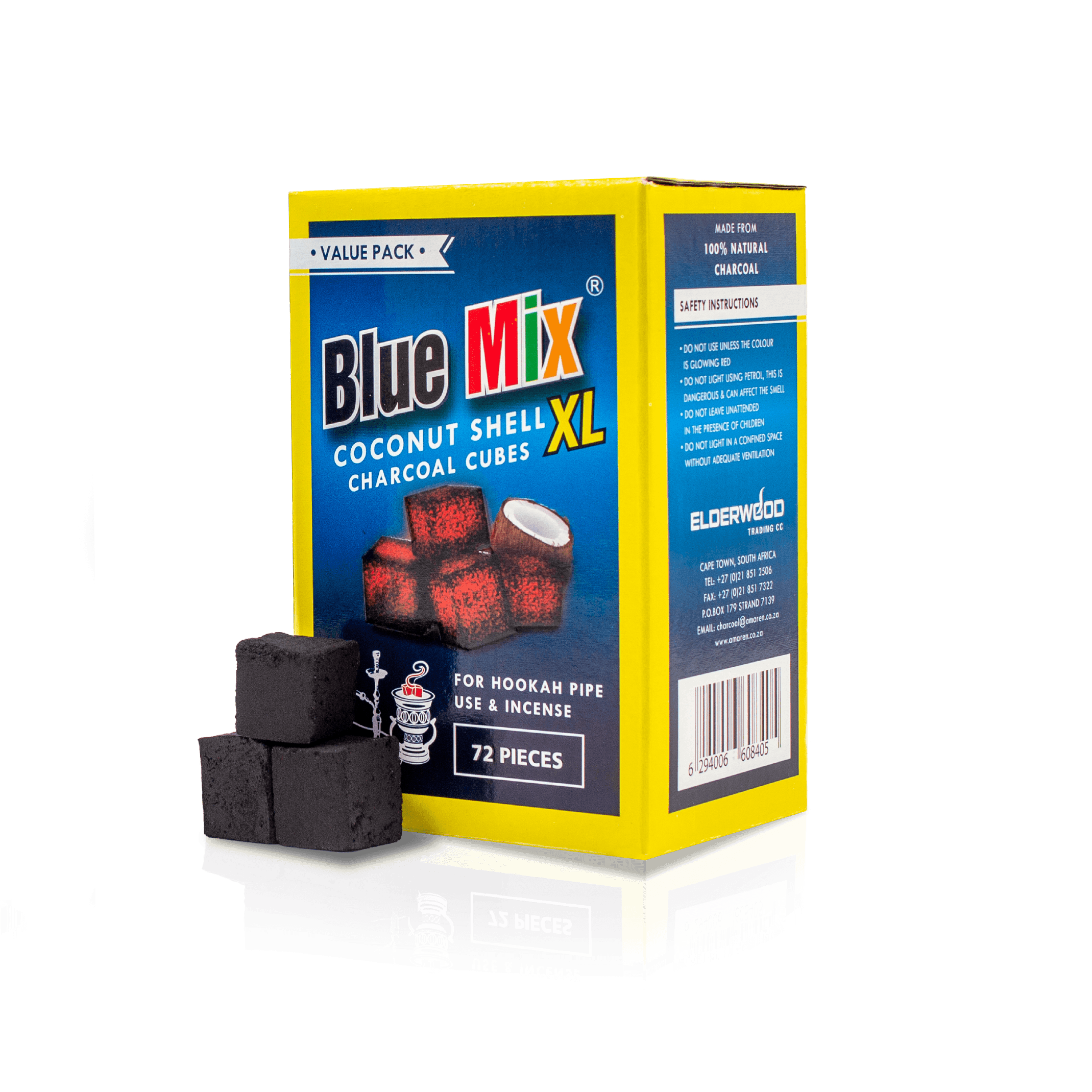 Blue Mix Coconut Charcoal - 72pcs XL