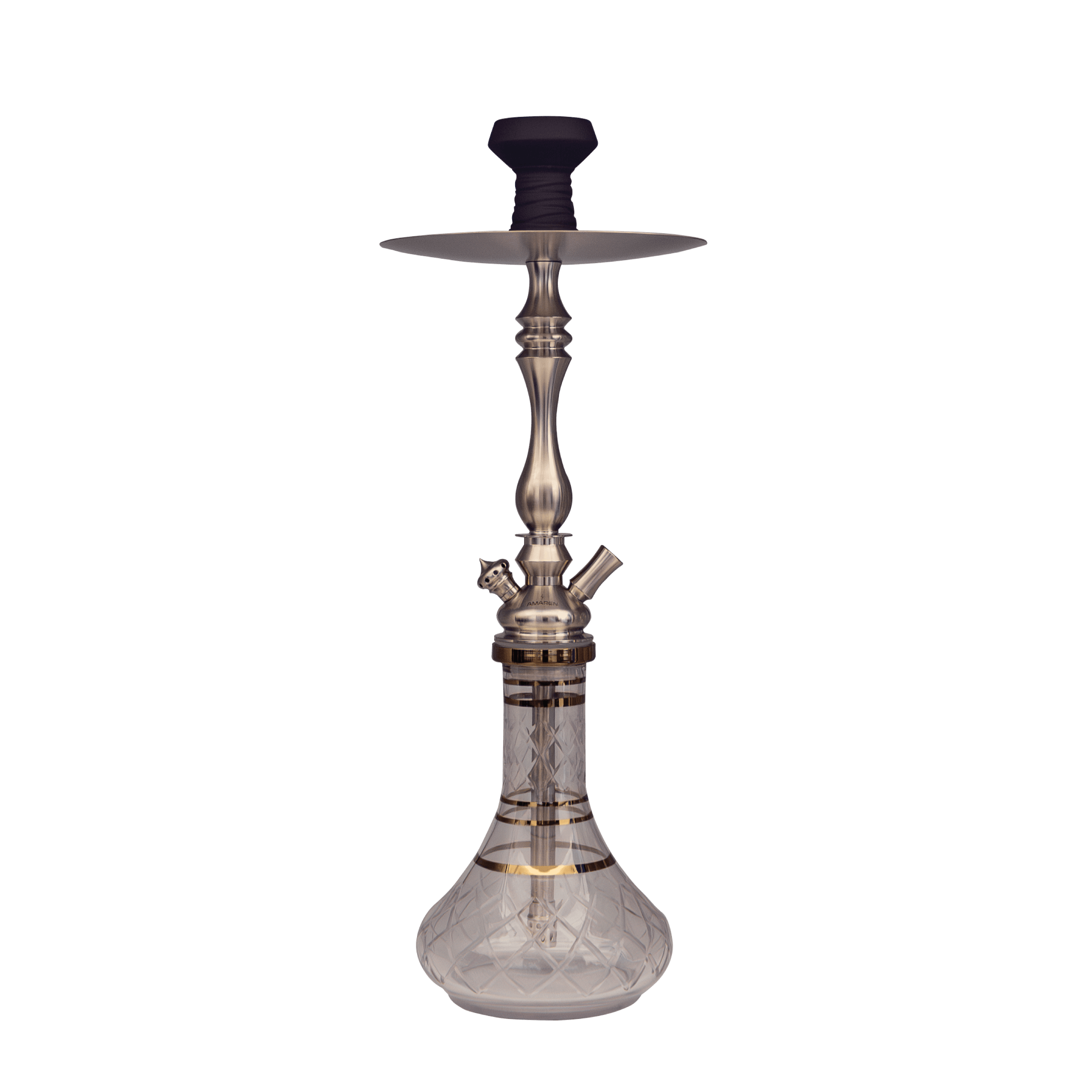 Amaren Stainless Steel Premium Hookah - 1 Way - View 1