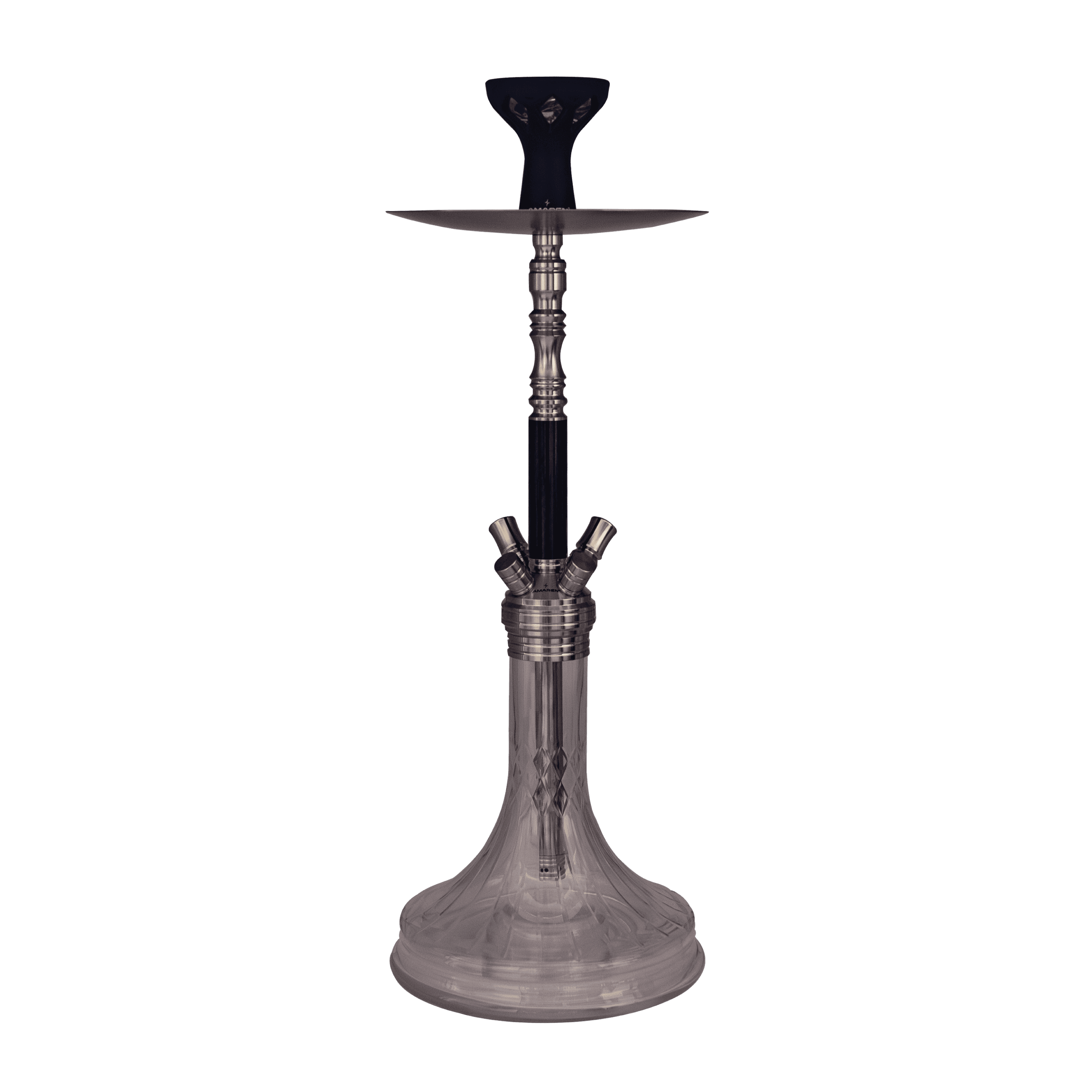 Amaren Stainless Steel Premium Hookah - 2 Way