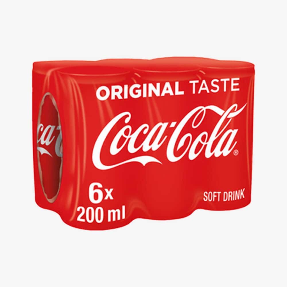 Coke Cans 6 x 200ml