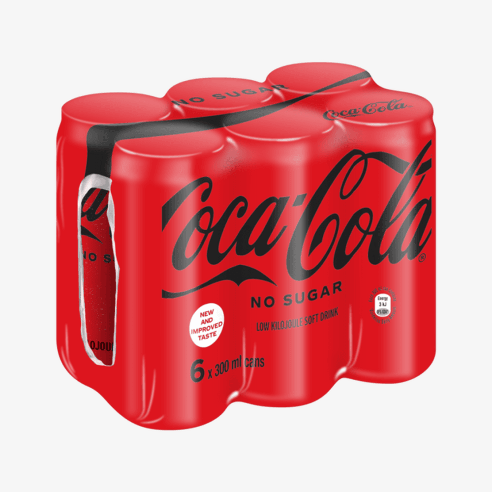 Coke Zero Cans 6 X 300ml - View 1
