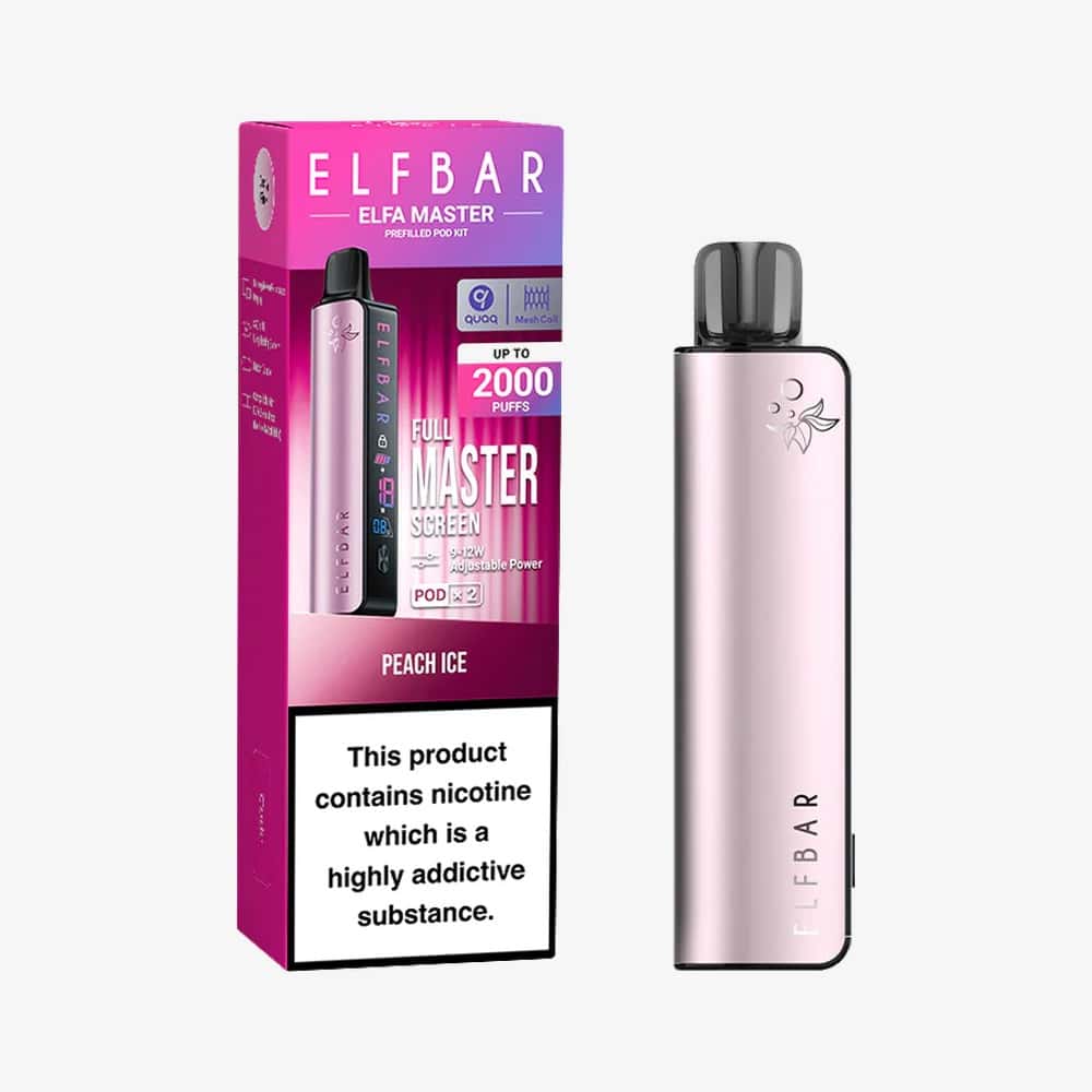 ELF BAR - Elfa Master Kit - Peach Ice 5% (2X Pods Included)
