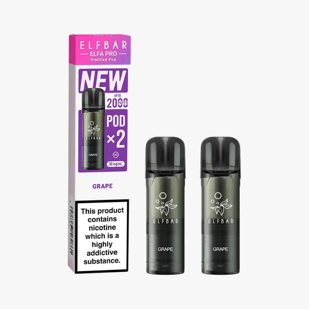 ELF BAR - Elfa Master Pod 2x2000 Puff - GRAPE 5%