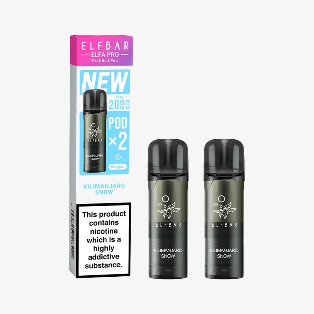 ELF BAR - Elfa Master Pod 2x2000 Puff - KILIMANJARO SNOW 5% - View 1