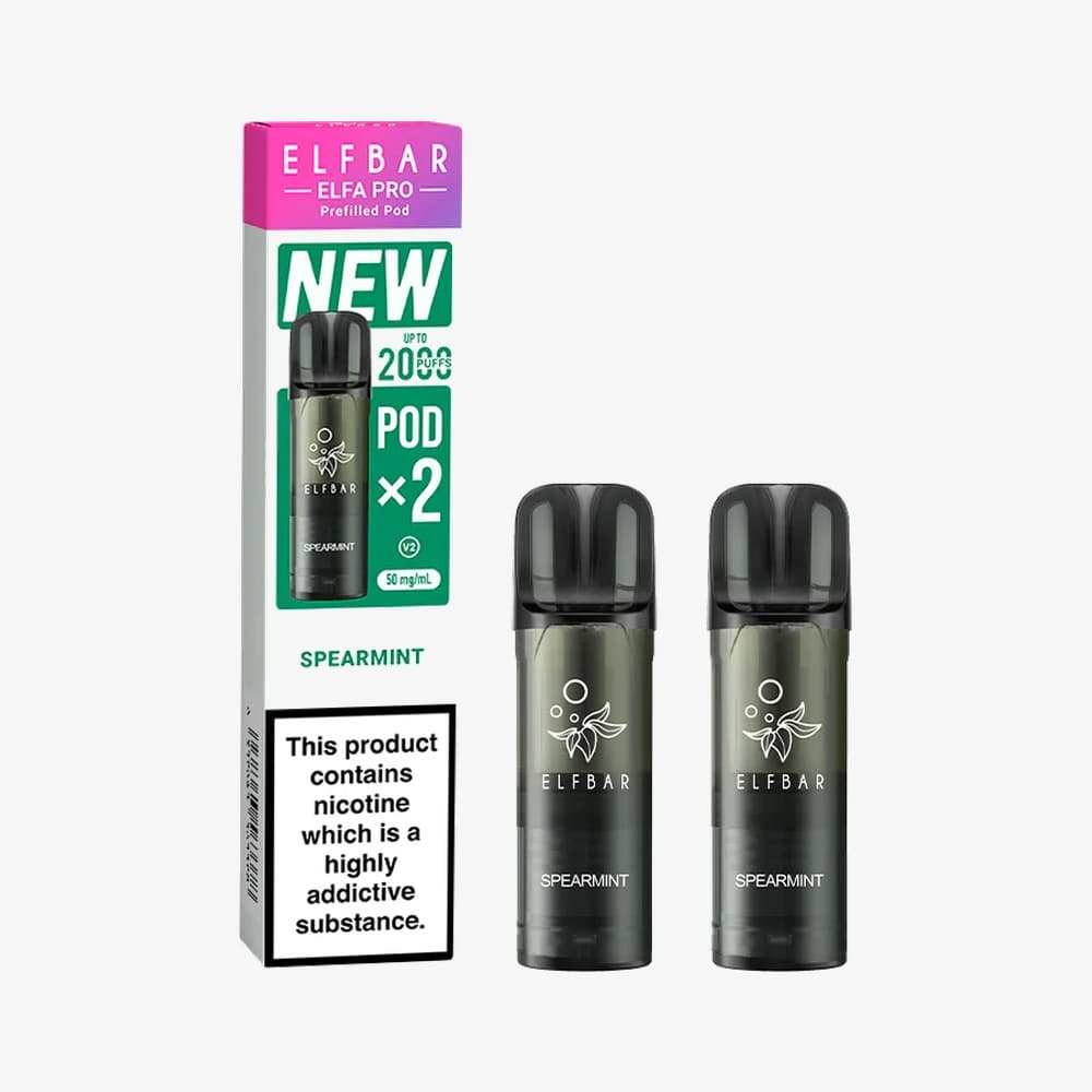 ELF BAR - Elfa Master Pod 2x2000 Puff - SPEARMINT MINT 5% - View 1