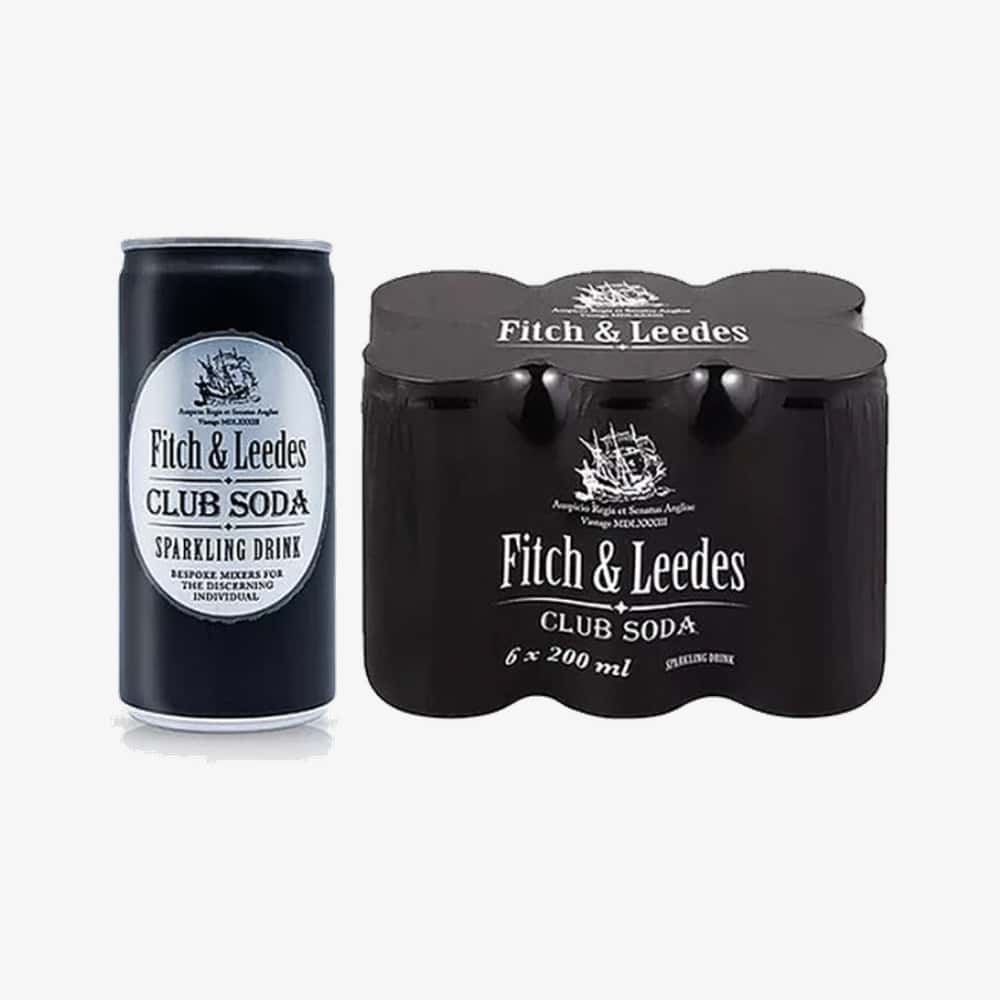Fitch and Leedes Club Soda 6 X 200ml