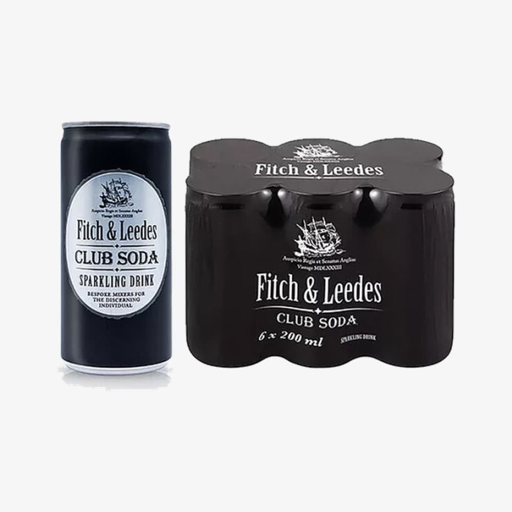 Fitch and Leedes Club Soda 6 X 200ml - View 1