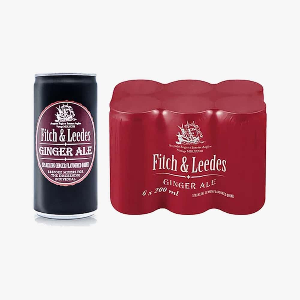 Fitch and Leedes Ginger Ale Cans 6 X 200ml