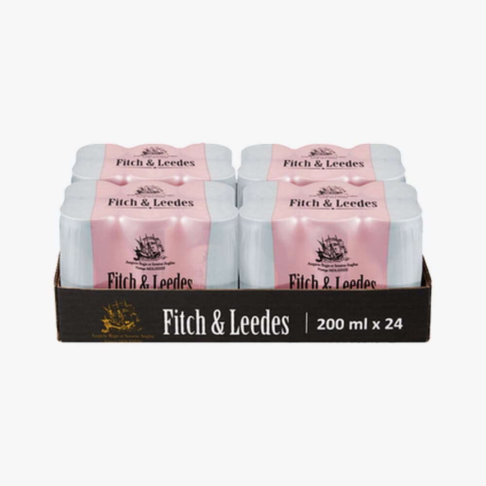 Fitch and Leedes Pink Tonic Sugar Free Cans 24 X 200ml - View 1