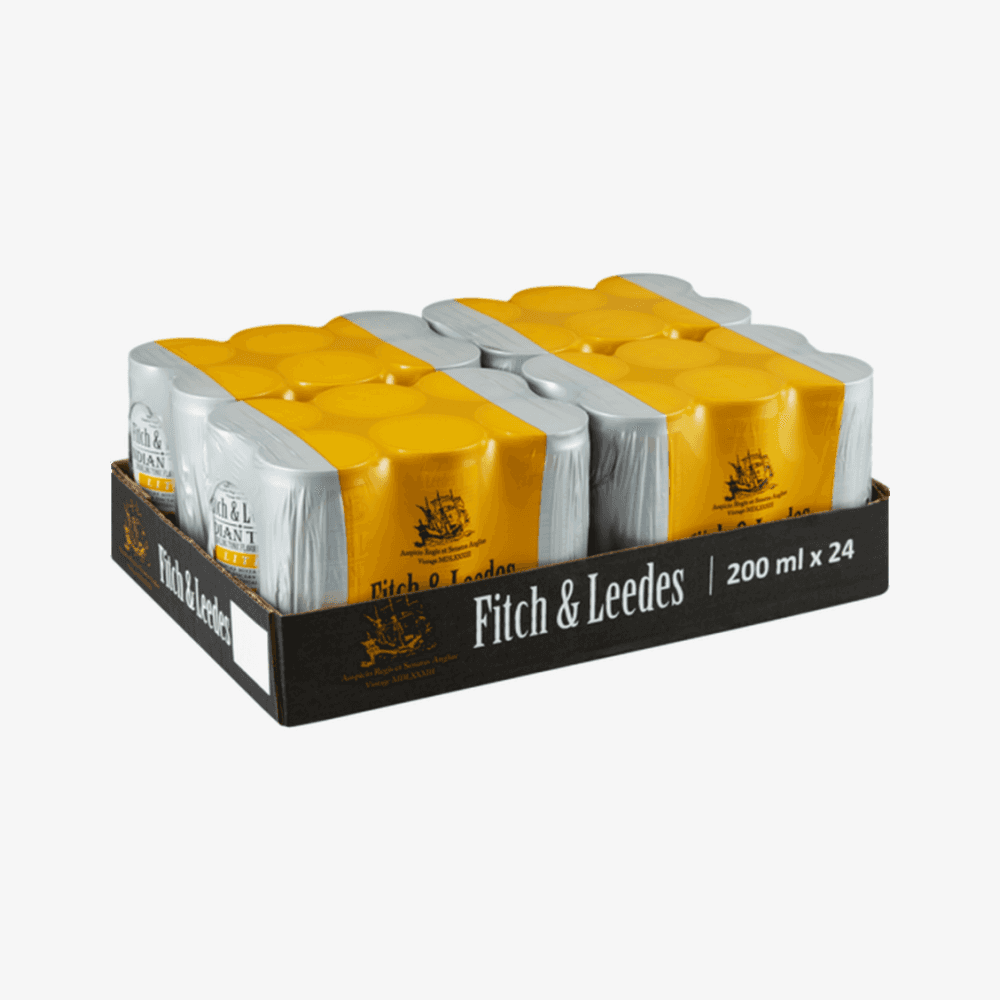 Fitch and Leedes Tonic Lite Cans 24 X 200ml