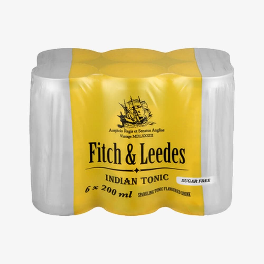 Fitch and Leedes Tonic Lite Cans 6 X 200ml - View 1