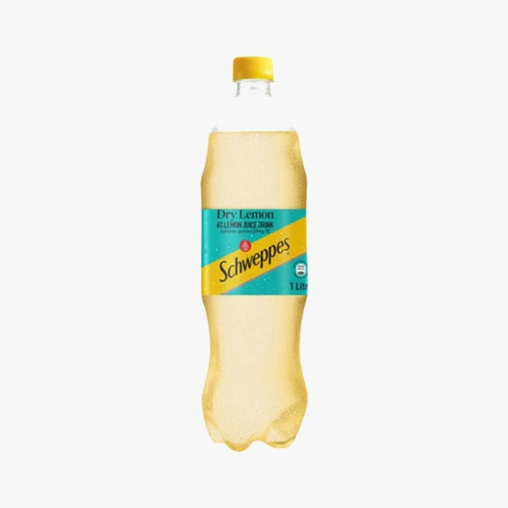 Schweppes Dry Lemon 1lt Plastic