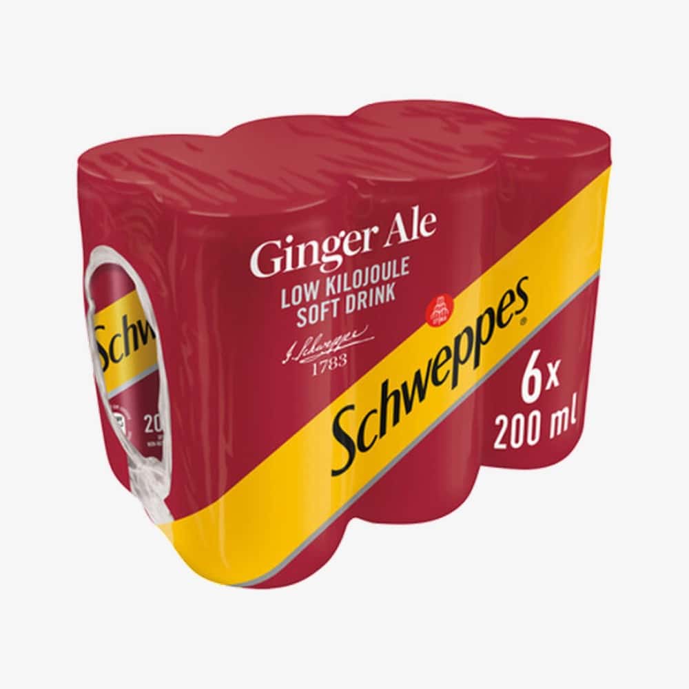 Schweppes Ginger Ale 6 X 200ml