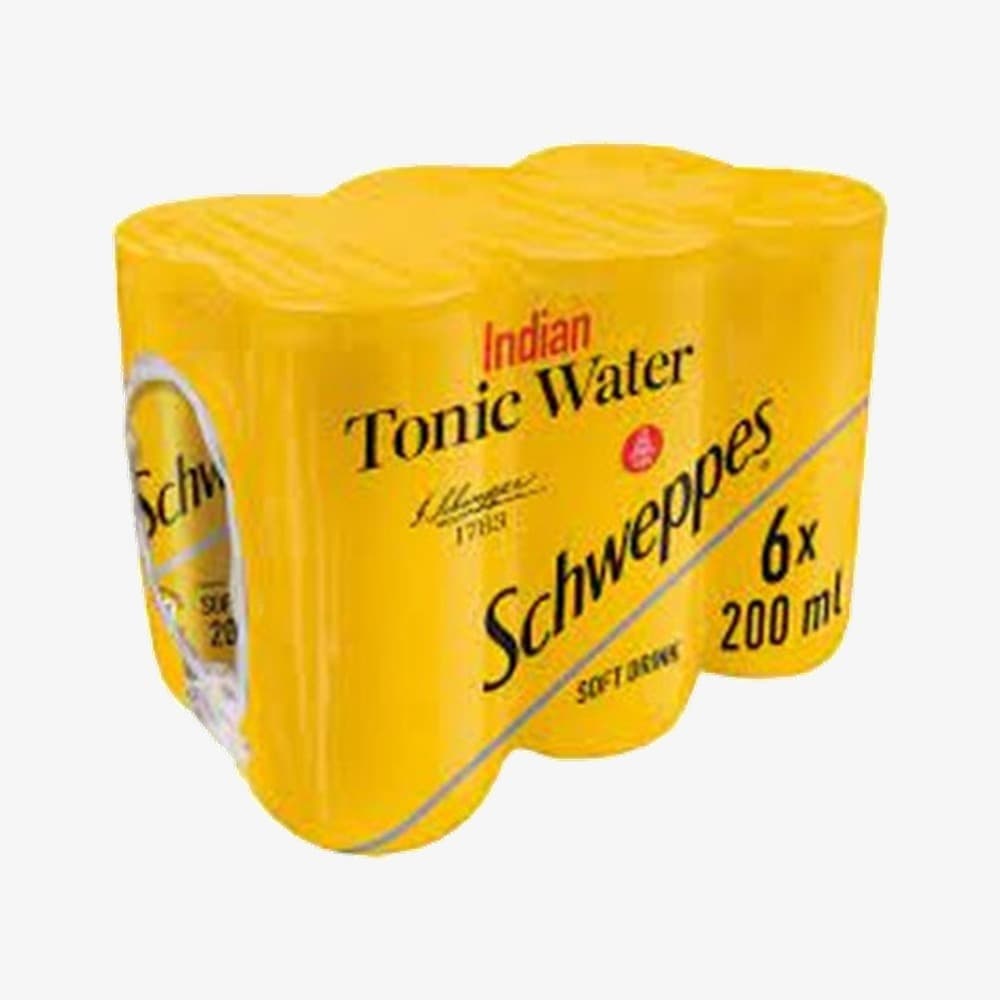 Schweppes Tonic Water Can 6 X 200ml - View 1