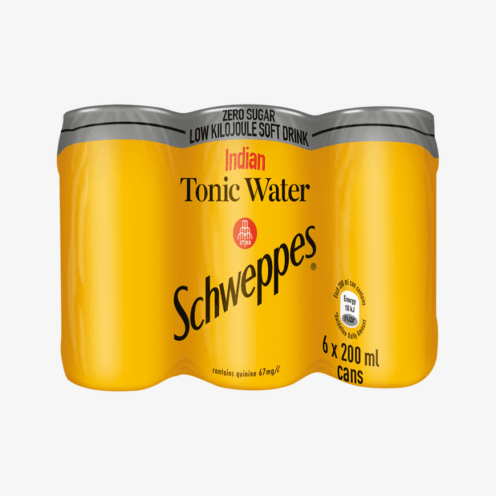 Schweppes Tonic Zero Can 6 X 200ml - View 1