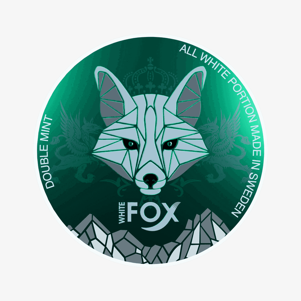 White Fox Double Mint Slim All White Portion